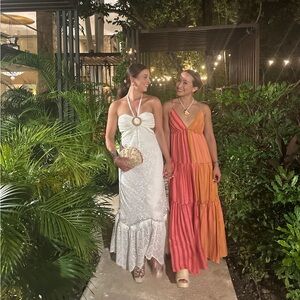 Ramy Brook Topez Lace Knit Maxi Dress Medium Worn once on bachelorette/bridal